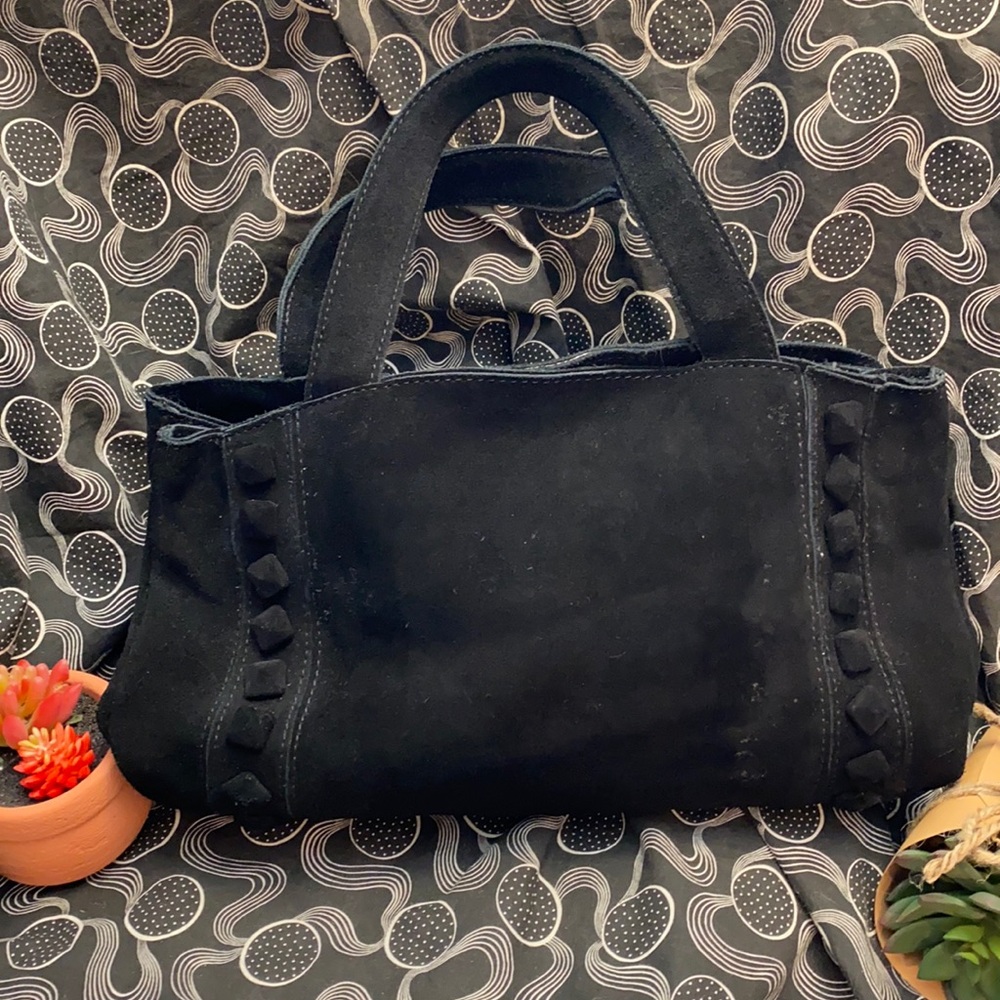 Urban Outfitters - Black Suede Satchel